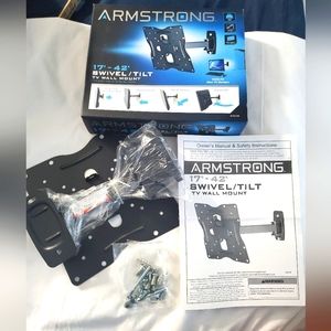 : NIB 17"- 42" Swivel / Tilt TV Wall Mount Armstrong Up to 66 lbs
